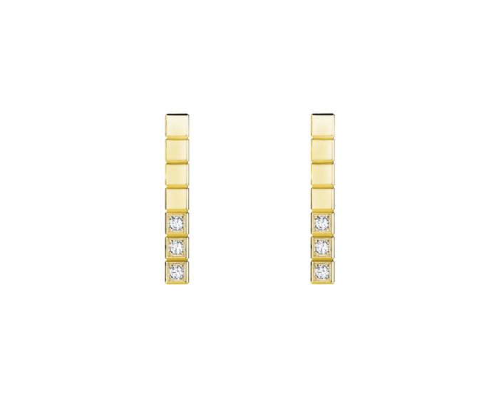 Ice Cube Pure Half-Set Earrings (available in other metals)