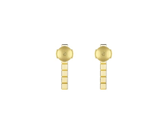 Ice Cube Pure Half-Set Yellow Gold Earrings 837702-0002