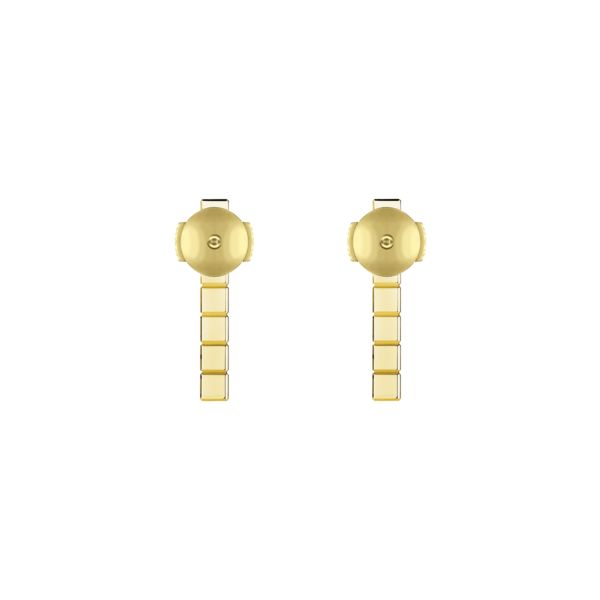 Ice Cube Pure Full-Set Yellow Gold Earrings 837702-0003