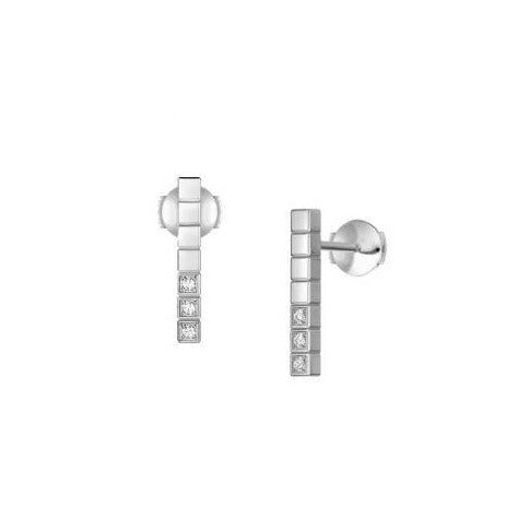 Ice Cube Pure Half-Set Earrings (available in other metals)