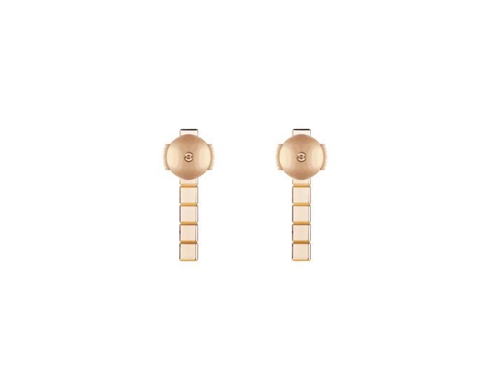 Ice Cube Pure Half-Set Rose Gold Earrings 837702-5002