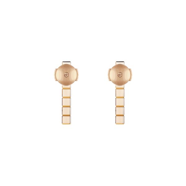 Ice Cube Pure Full-Set Rose Gold Earrings 837702-5003