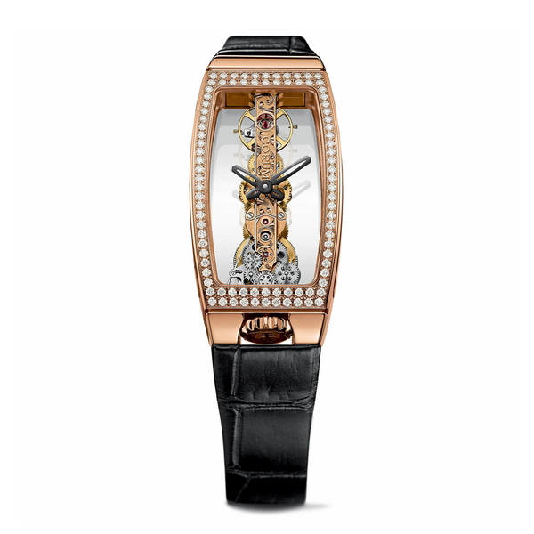 Corum Golden Bridge Miss Rose Gold Diamonds Watch B113/00824