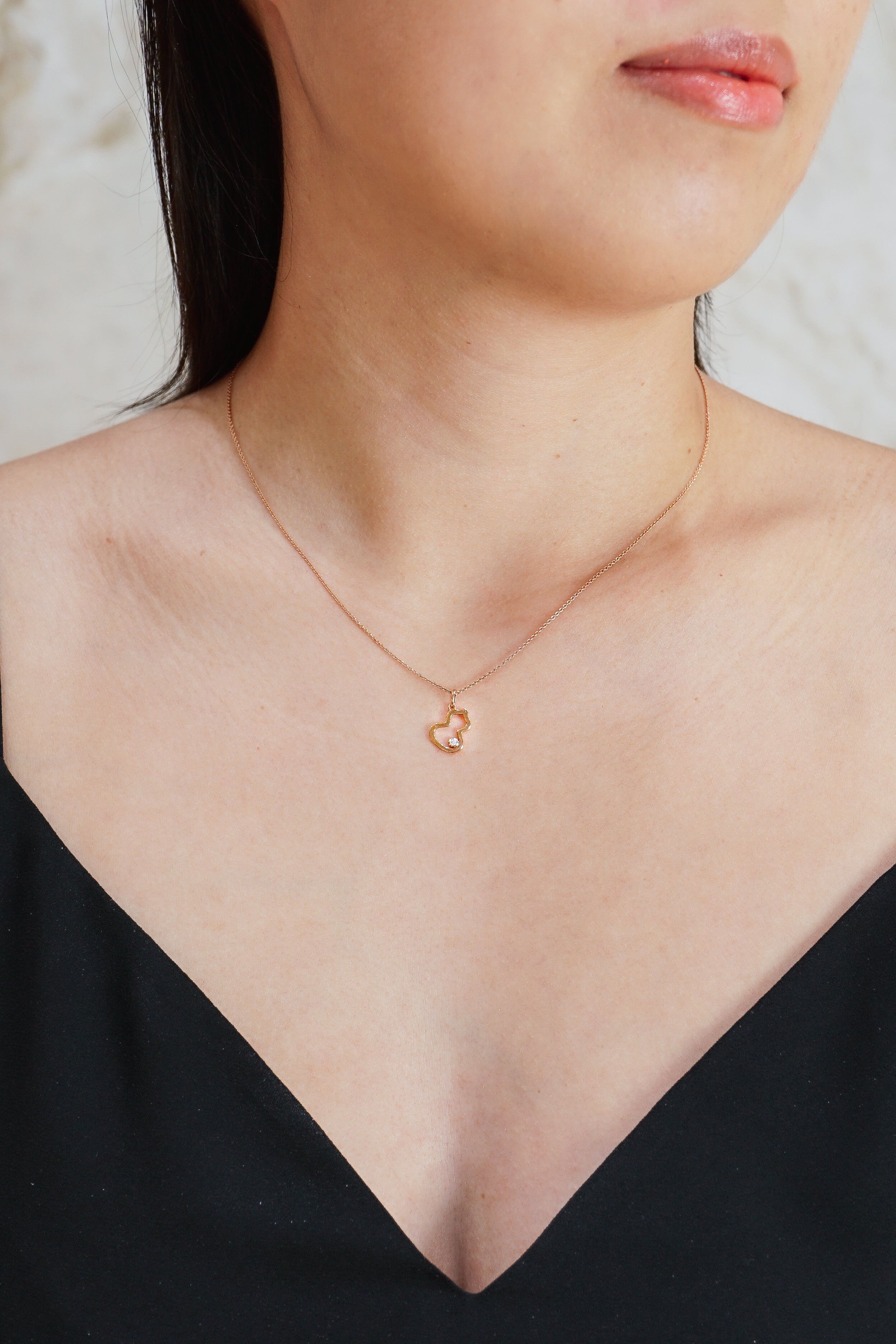 WUNPT3ARGDI | Qeelin Petite Wulu Diamond Necklace