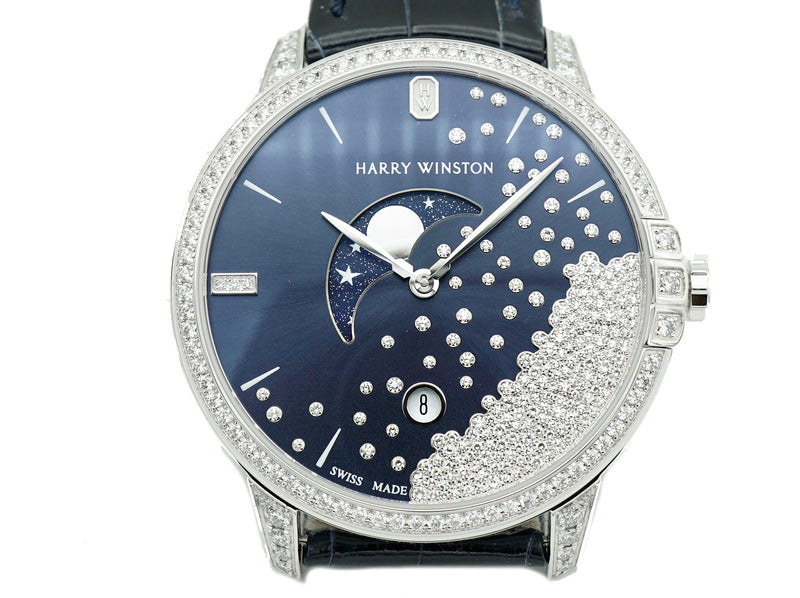 Harry Winston Midnight Diamond Drop MIDQMP39WW004 Quartz