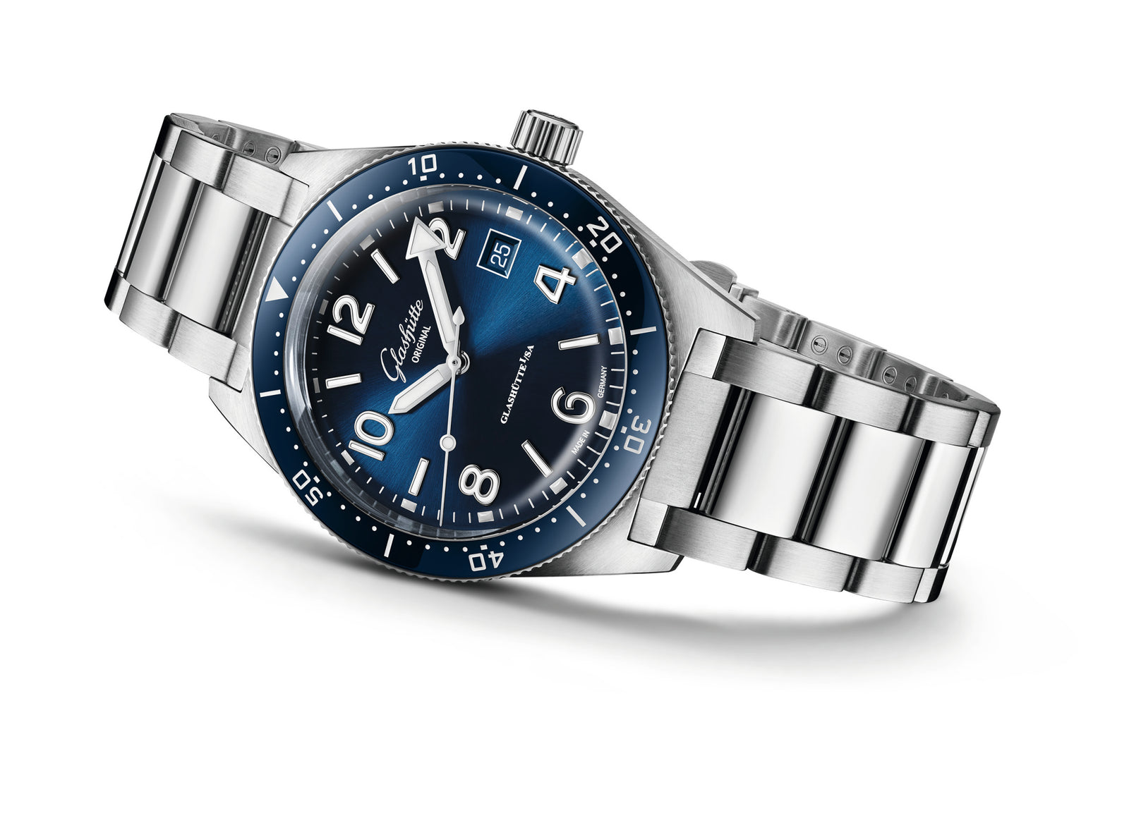 Glashutte Original Spezialist SeaQ Blue Dial 39.5mm Steel Bracelet 1 39 11 09 81 70 C C