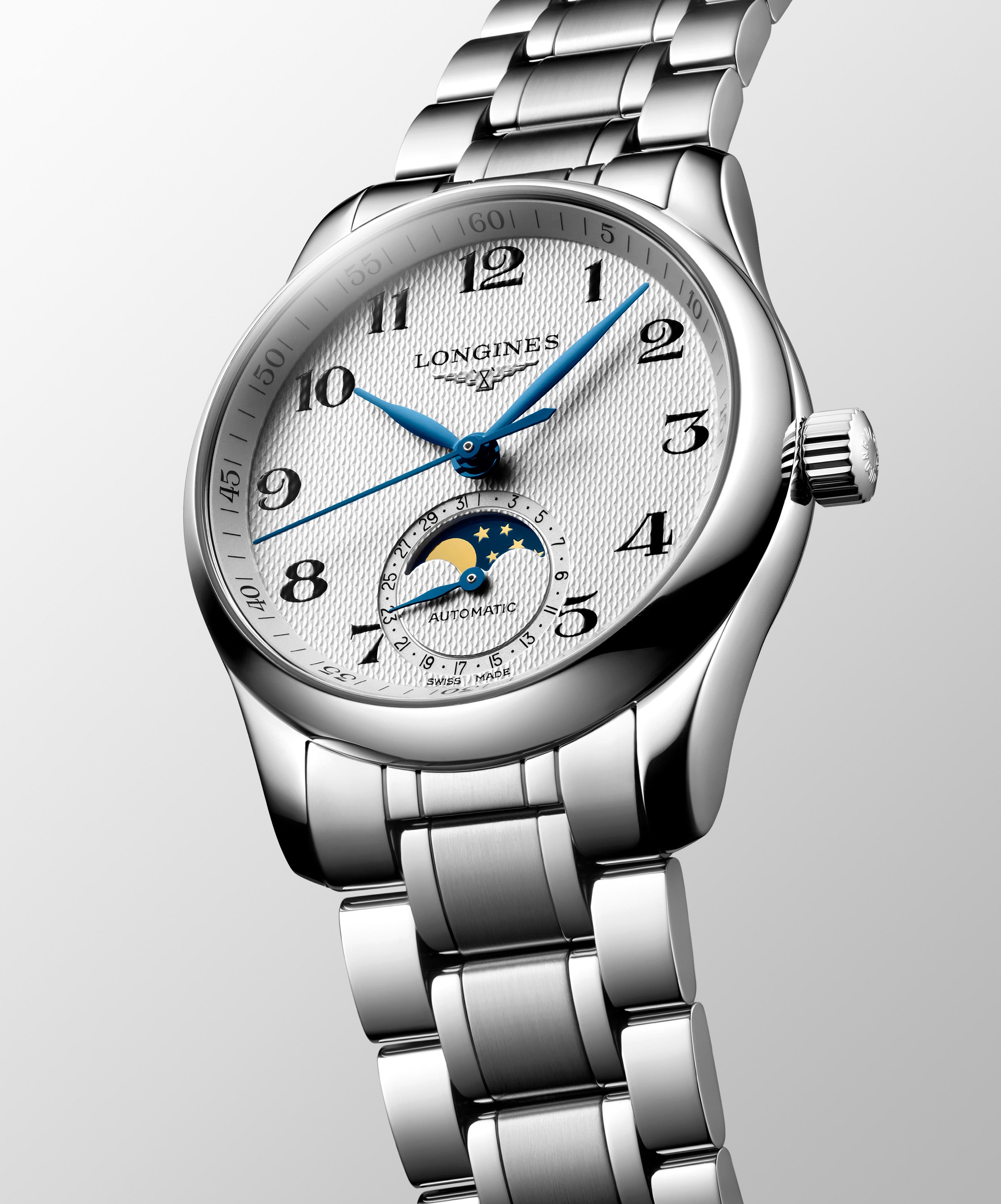 Longines Master Collection 34mm Stainless Steel with Moon Phase L24094786