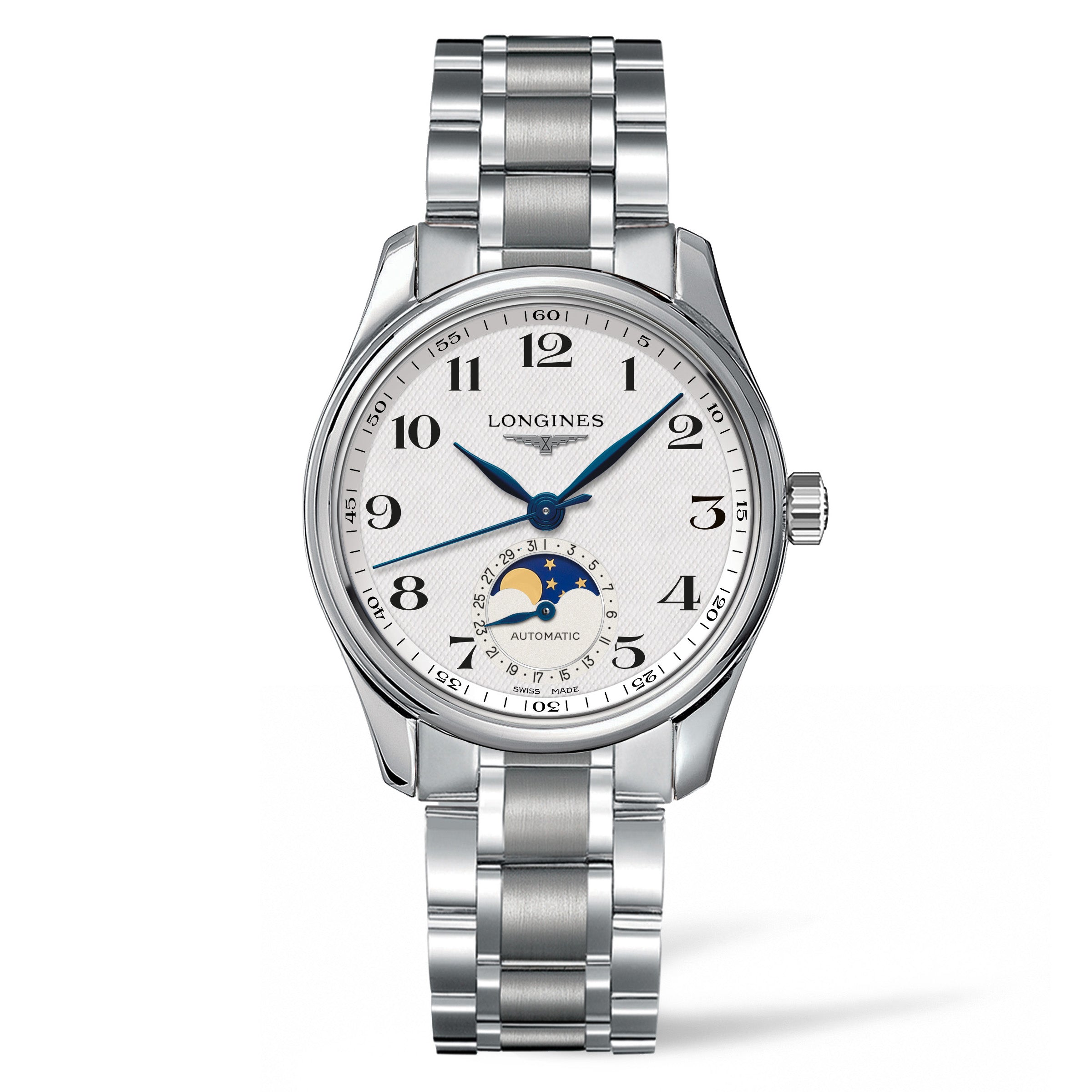 Longines Master Collection 34mm Stainless Steel with Moon Phase L24094786