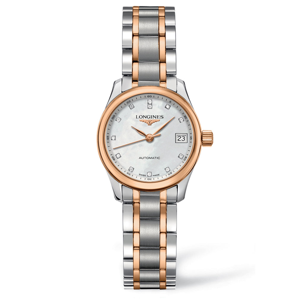 Longines Master Collection 25mm Stainless Steel/Gold 18K with Diamonds L21285897