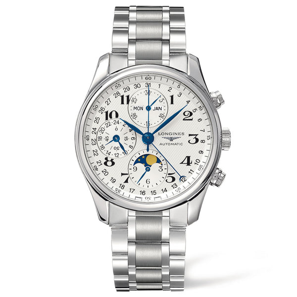 Master Collection 40mm Stainless Steel Chronograph with Moon Phase