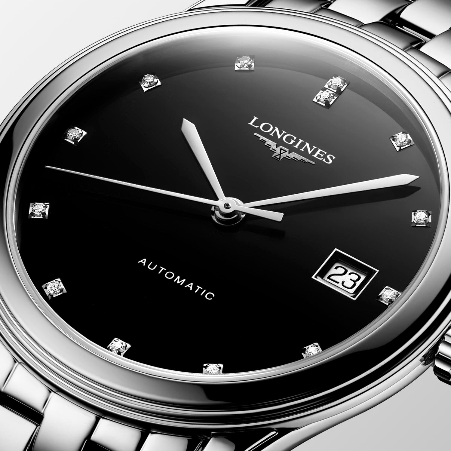 Longines Flagship 38mm Stainless Steel with Diamonds L49744576