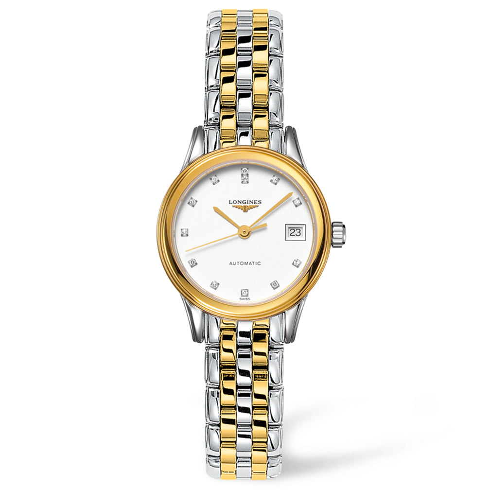 Longines Flagship 26mm Stainless Steel/PVD with Diamonds L42743277