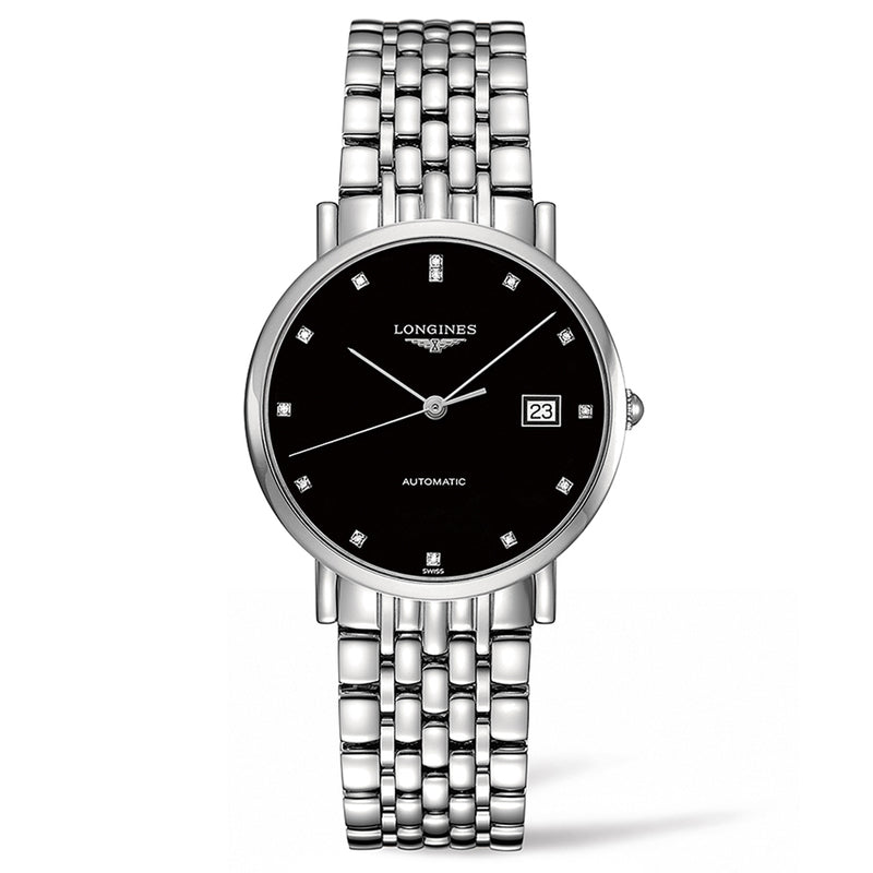 Elegant Collection 37mm Stainless Steel with Diamonds
