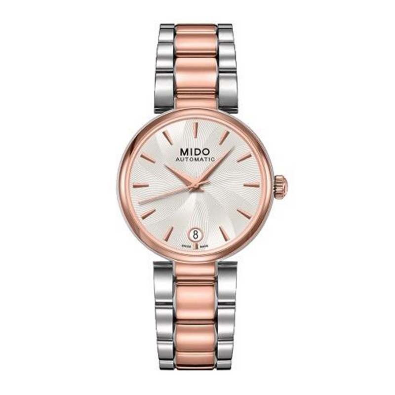 Mido Baroncelli Two Tone PVD Ladies Watch M0222072203100