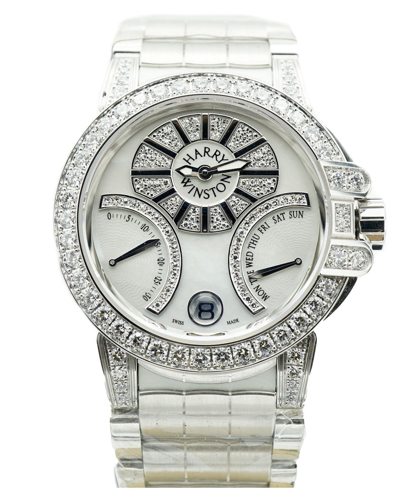 Ocean Lady Bi-Retrograde 36mm White Gold Watch