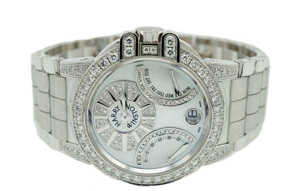 Ocean Lady Bi-Retrograde 36mm White Gold Watch