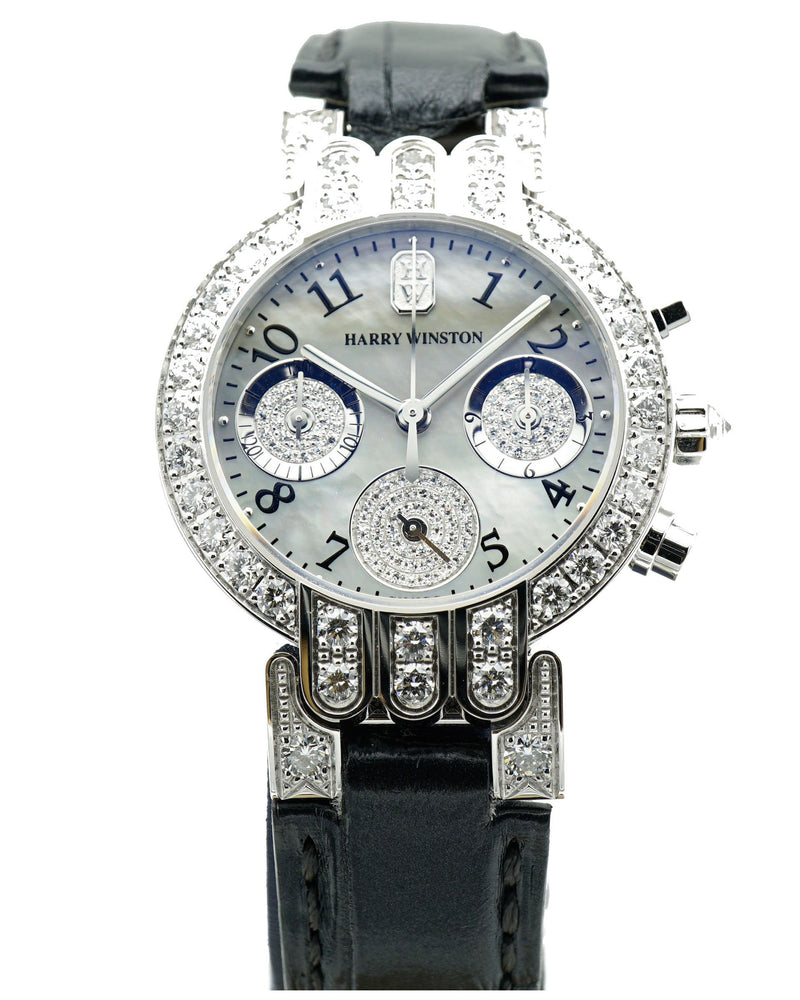 Harry Winston Ladies Premier Excenter Midsize Chrono PREQCH32WW041