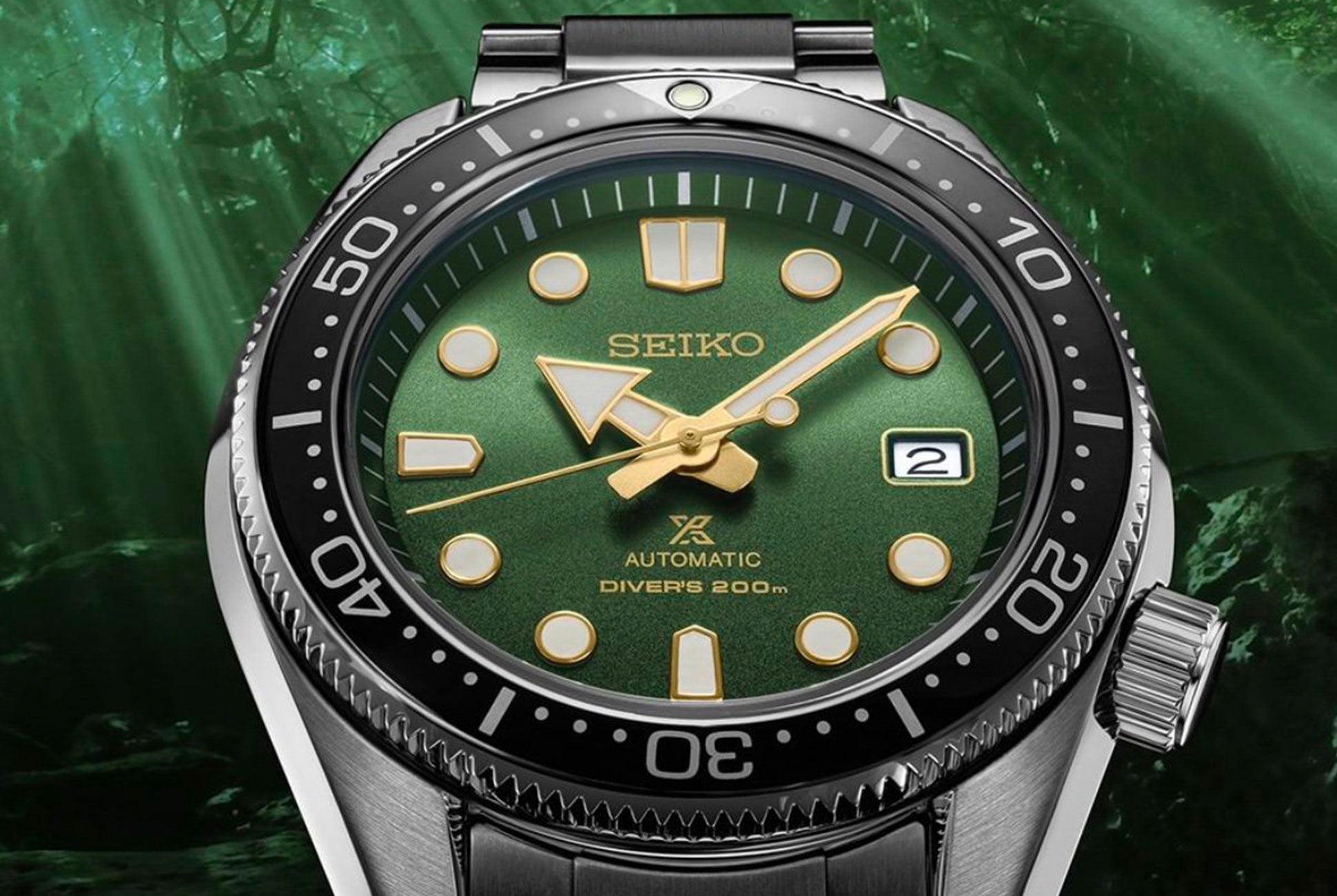 Seiko Prospex Automatic Dive Watch SPB105 Green Dial
