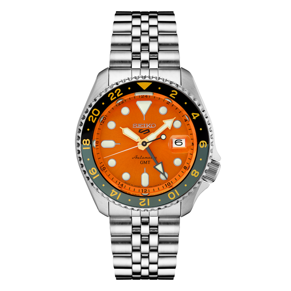 Seiko 5 SSK005 Automatic GMT Orange