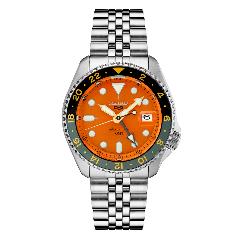 Seiko 5 SSK005 Automatic GMT Orange