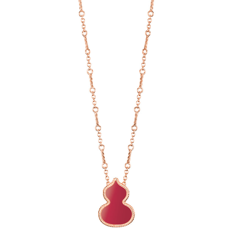 Qeelin Wulu Necklace Red Agate WU-030-NL17-RGRA WZN30AJRGRA