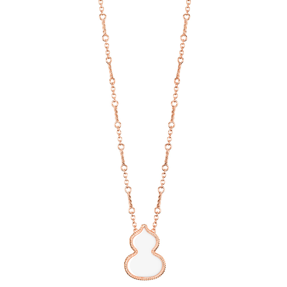 Qeelin Wulu Necklace White Agate  WZN30AJRGMP