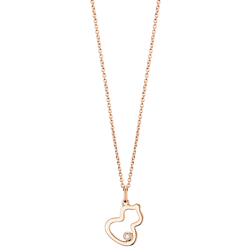 WUNPT3ARGDI | Qeelin Petite Wulu Diamond Necklace
