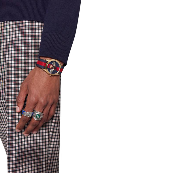 Gucci G-Timeless Blue and Red Bee YA1264061