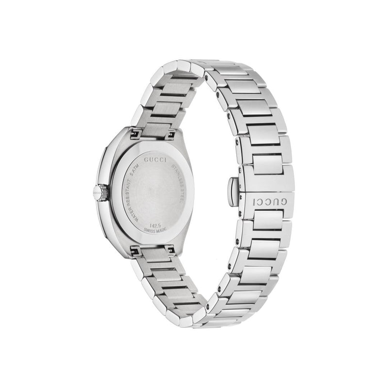 Gucci GG2570 Black Dial with Diamonds Quartz Watch YA142503
