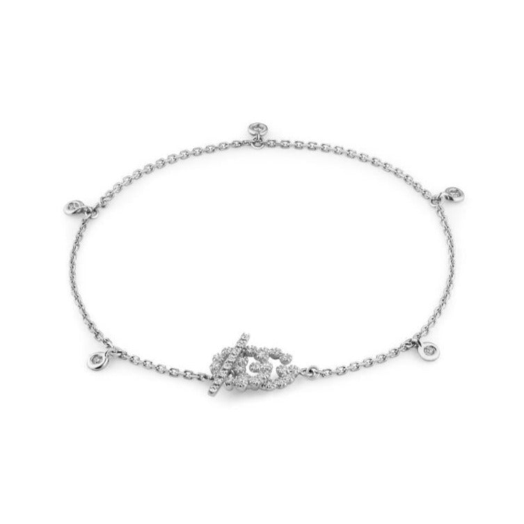 GG Running White Gold Bracelet