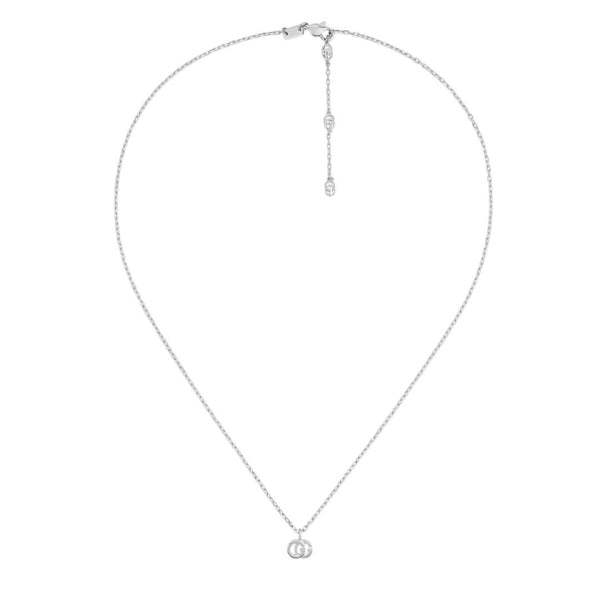 GG Running White Gold Necklace