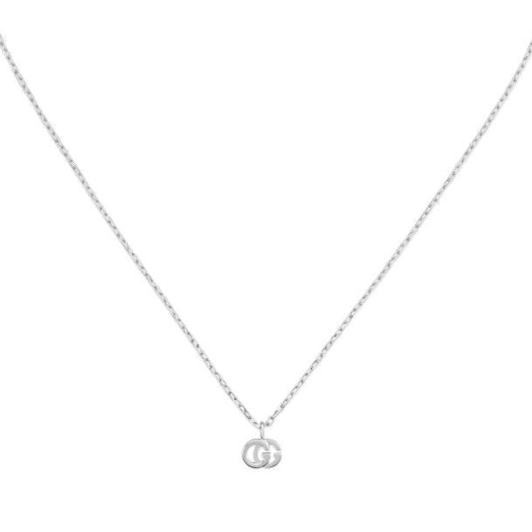 GG Running White Gold Necklace