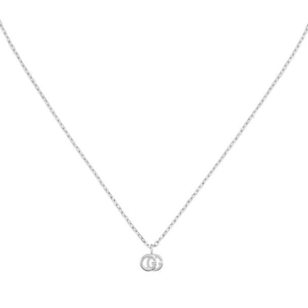 GG Running White Gold Necklace