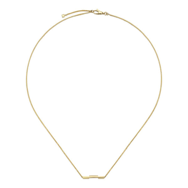 Link to Love Yellow Gold Necklace with Gucci bar