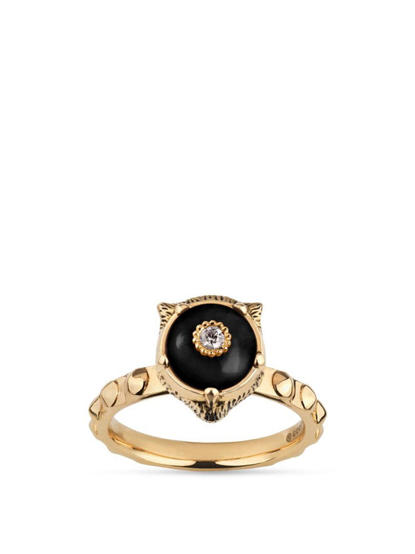 Le Marché des Merveilles Feline Head Ring
