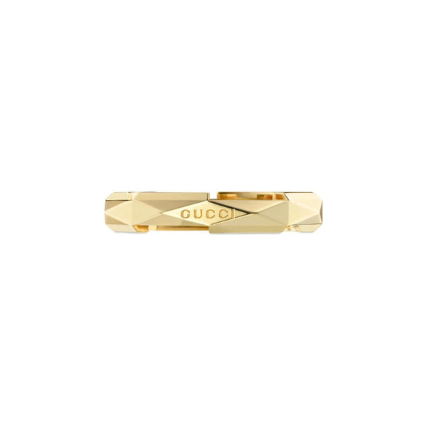 Link to Love Yellow Gold Studded Ring