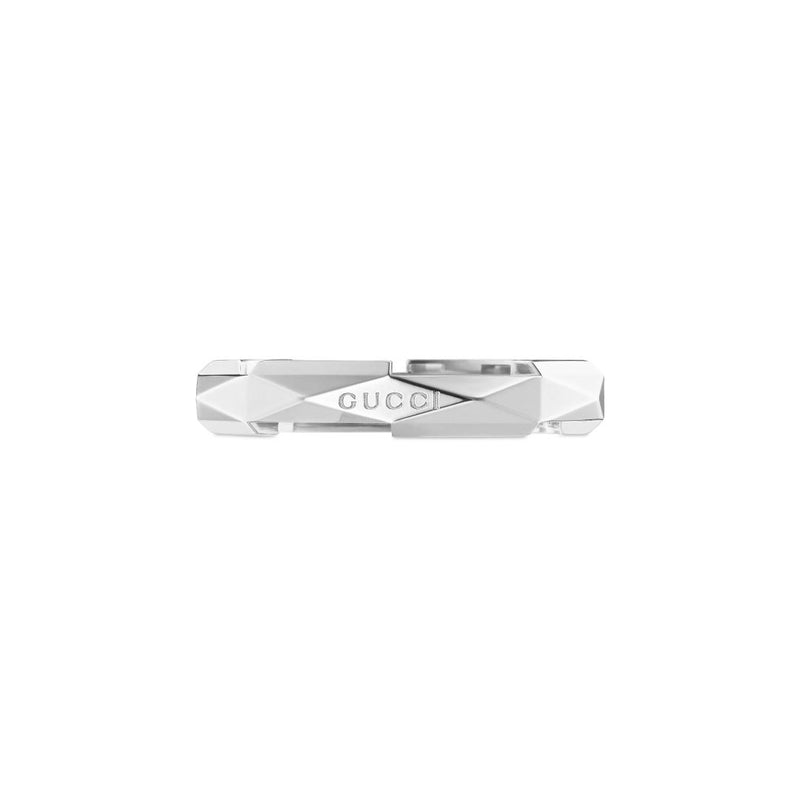 Link to Love White Gold Studded Ring