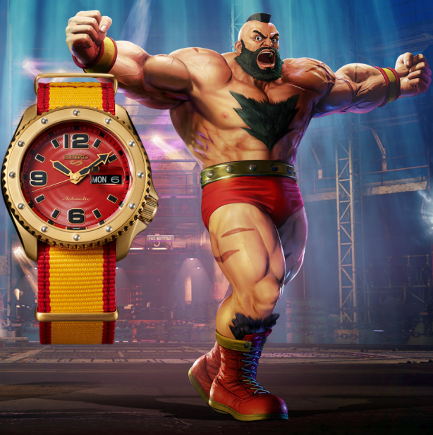 Seiko 5 ZANGIEF Street Fighter V Limited Edition SRPF24K1 preorder