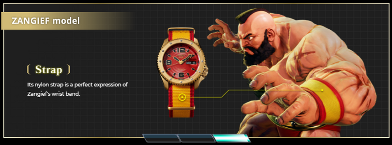 Seiko 5 ZANGIEF Street Fighter V Limited Edition SRPF24K1 preorder