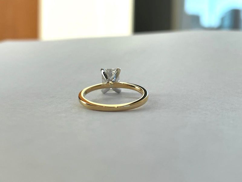 Emerald Diamond Engagement Ring