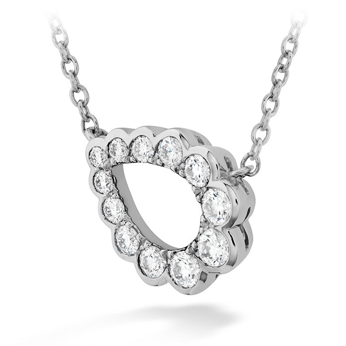 Aerial Regal Scroll Teardrop Necklace