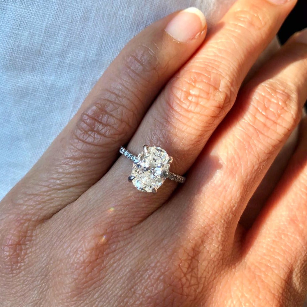 Oval Diamond Engagement Ring