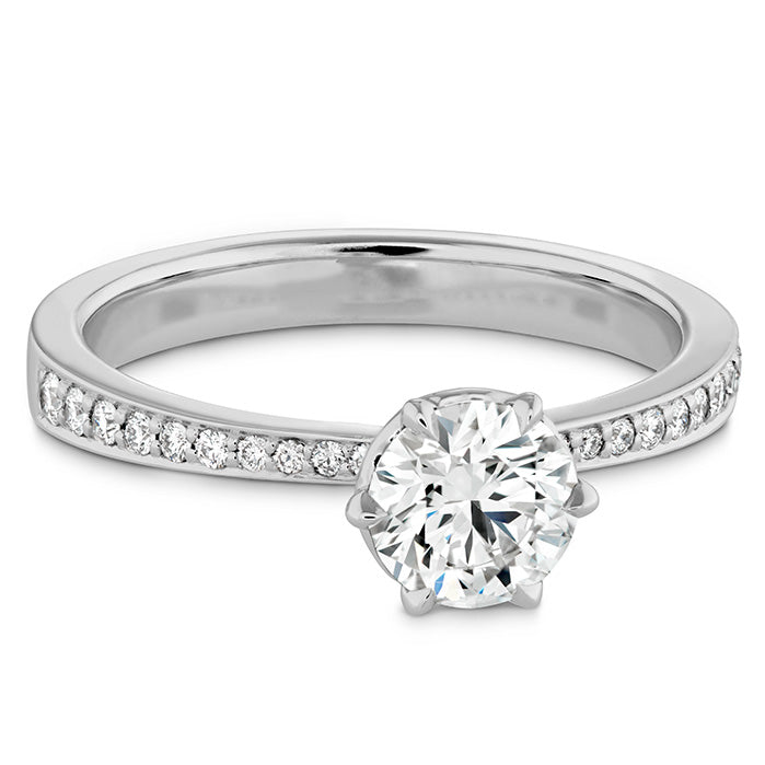 HOF Signature 6 Prong Engagement Ring Diamond Band