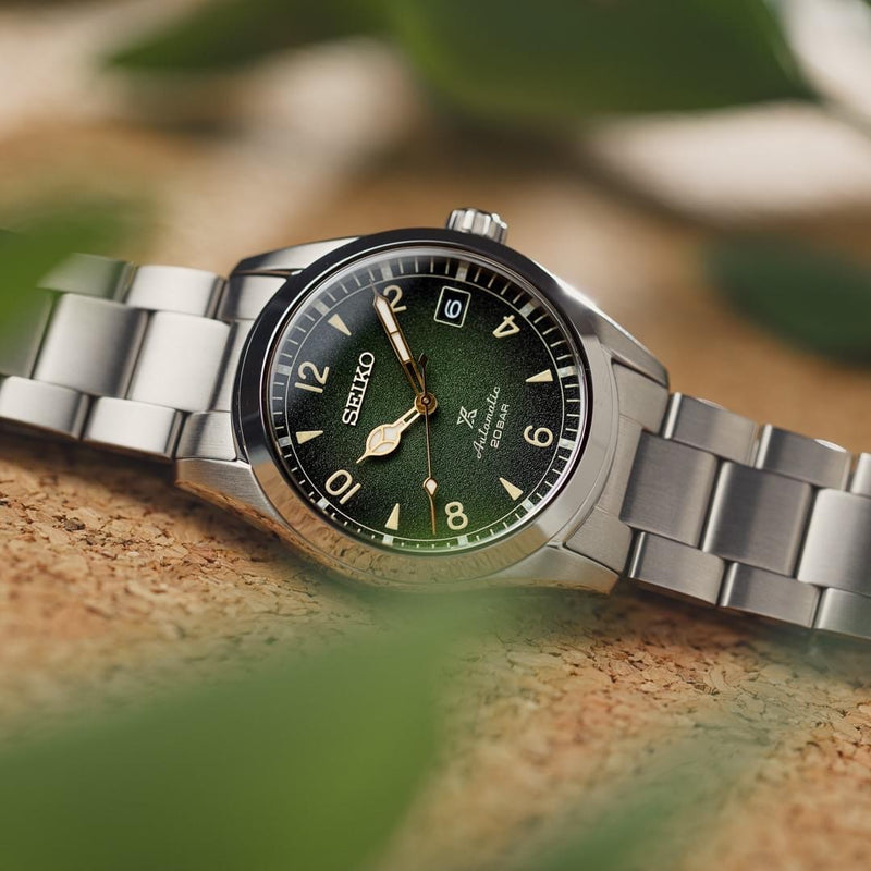 Seiko Alpinist SPB155 Prospex 38mm Green Dial – Carat & Co.