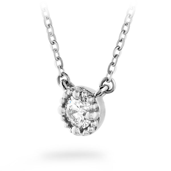 Liliana Milgrain Single Diamond Pendant