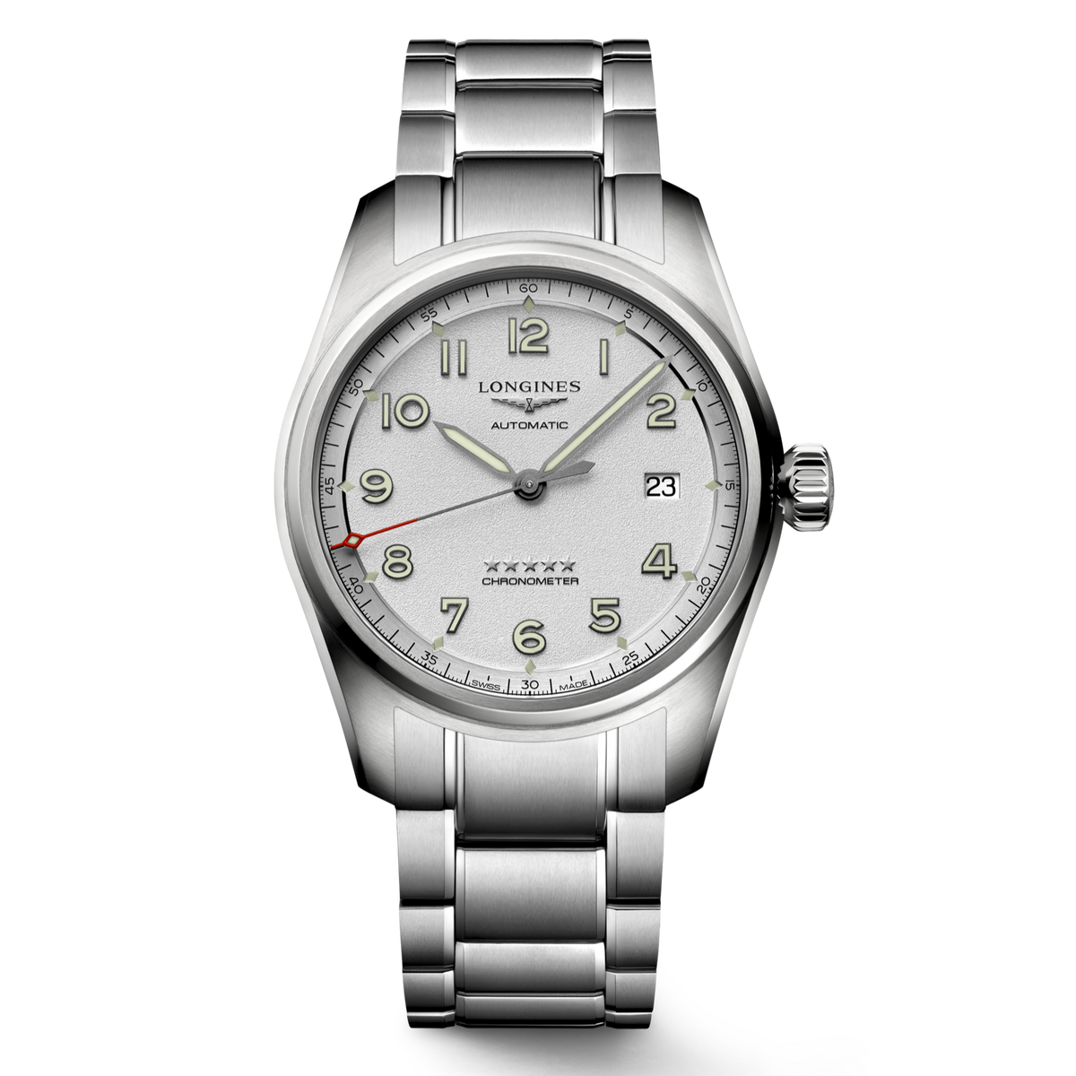 Longines Spirit L3.810.4.73.6 Silver Dial Bracelet 5-Year Warranty
