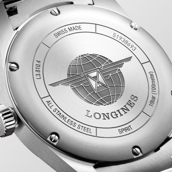 Longines Spirit L3.810.4.73.6 Silver Dial Bracelet 5-Year Warranty