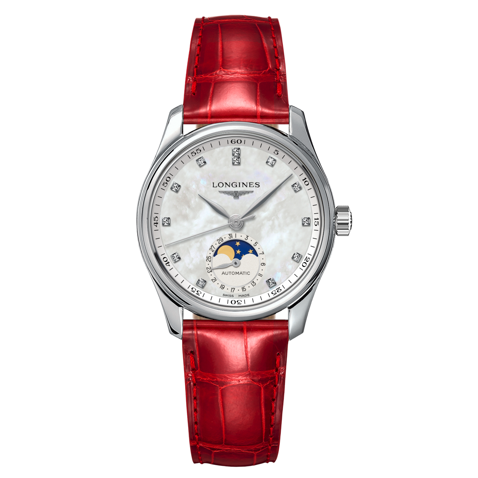 Longines Master Collection 34mm Stainless Steel with Moon Phase L24094872