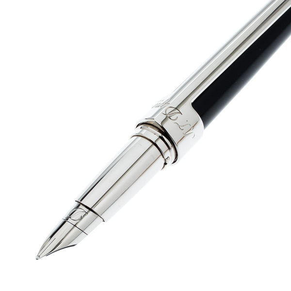S.T. Dupont Black Resin Palladium Defi 400674 Fountain Pen