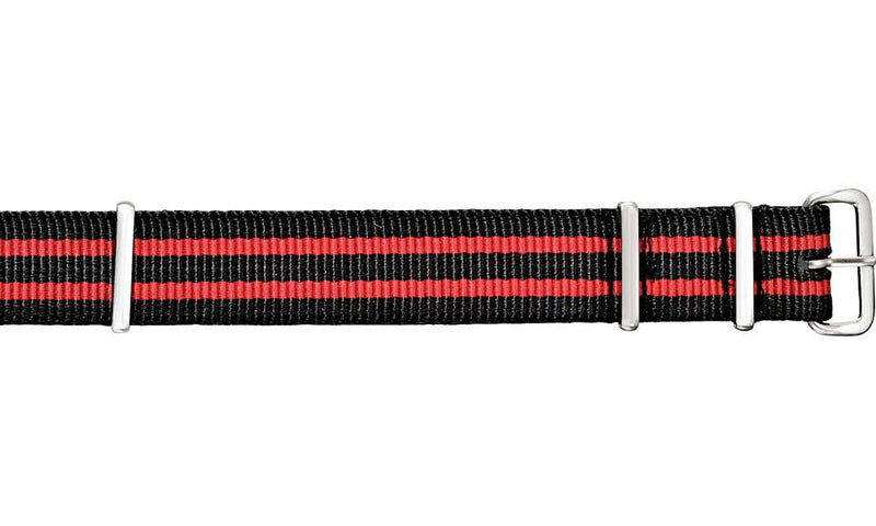 Military NATO Strap Red & Black Watch Strap